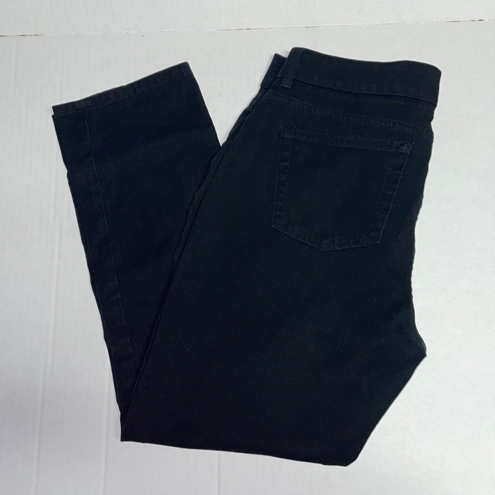 Chaps Straight Leg Black Jean - Size 12 - Picture 3 of 7